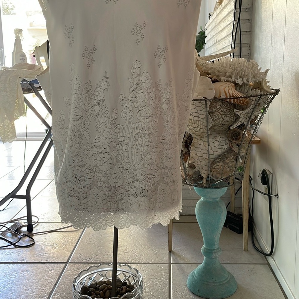 Coldwater Creek Cream Two piece set, Sleeveless Top/ Cardigan. - Picture 7 of 11